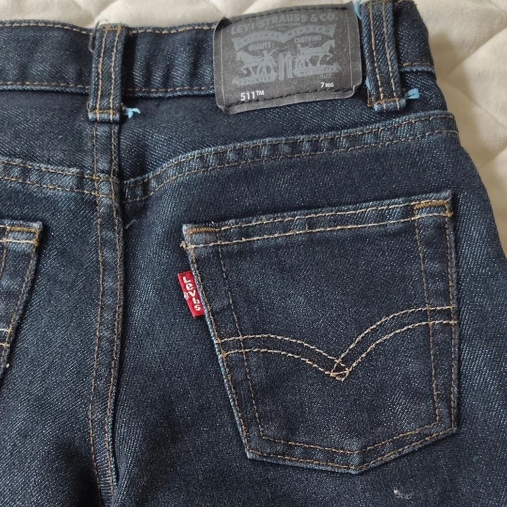 Levi's ,Kids Blue Bootcut Denim Classic,Size 7